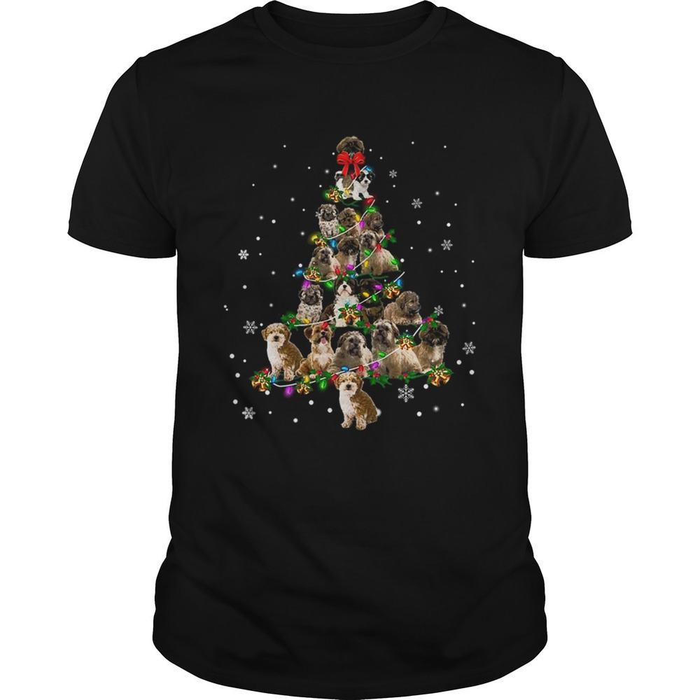 Shihpoo Christmas Tree Tshirt